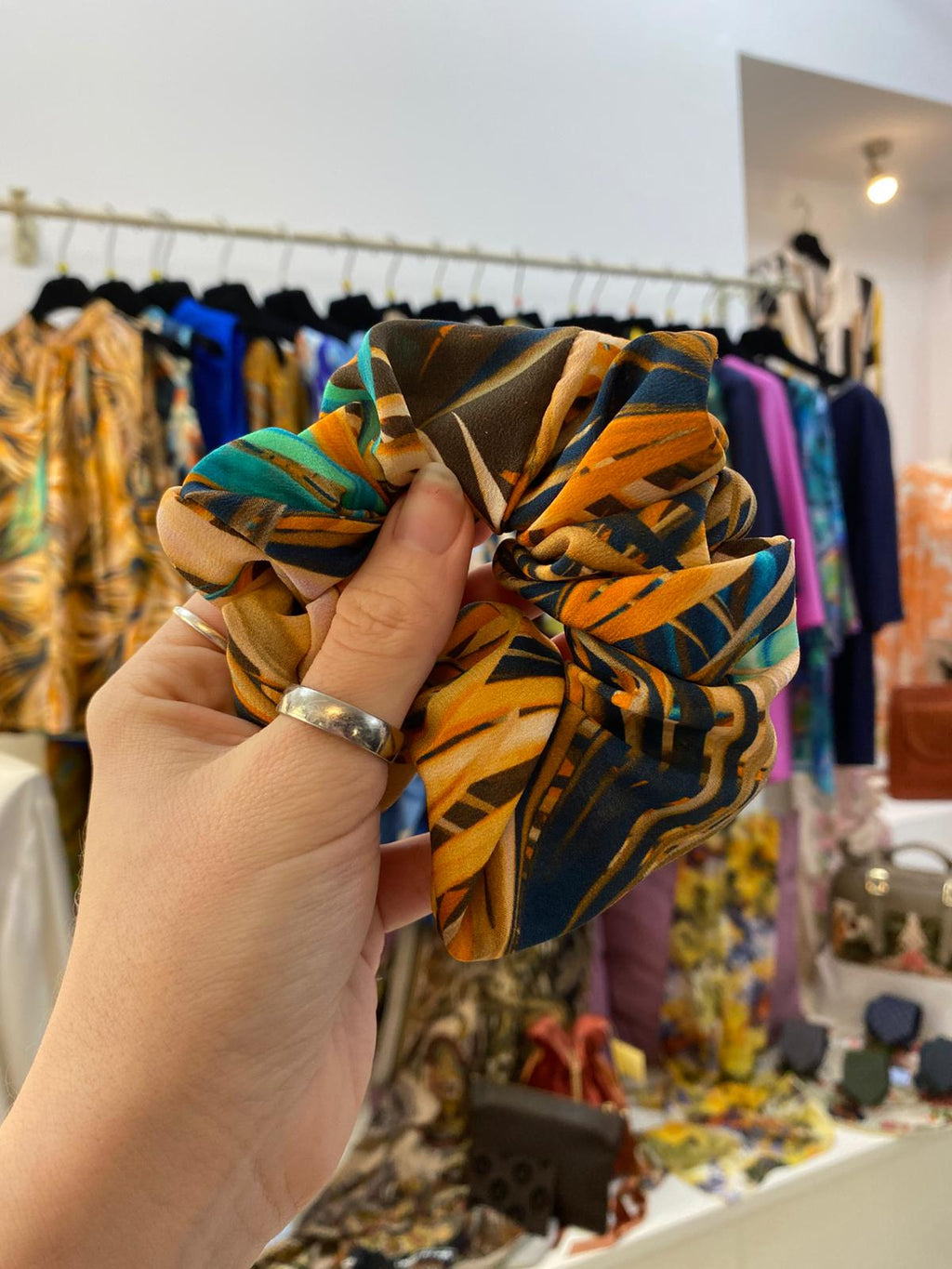 Scrunchies Pura Seta palme