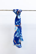 Sciarpa Piccola Seta rose blu